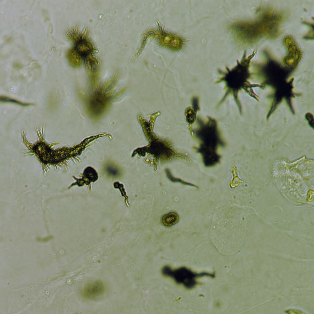 Ammonium Biurate Crystals in urine