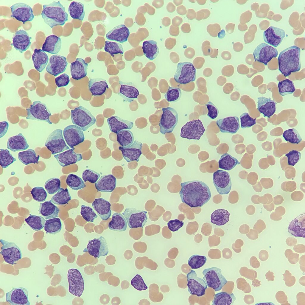 white blood cells: blast cells