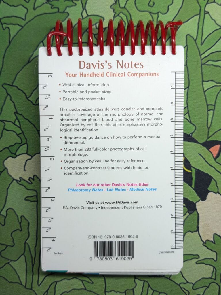 Heme Notes A Pocket Atlas of Cell Morphology  - Back
