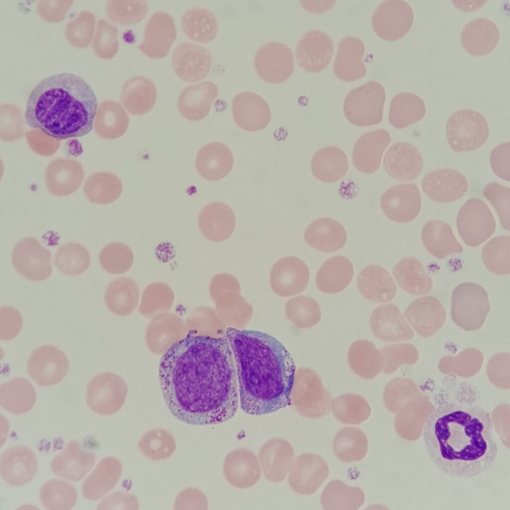 An immature neutrophil: myelocyte